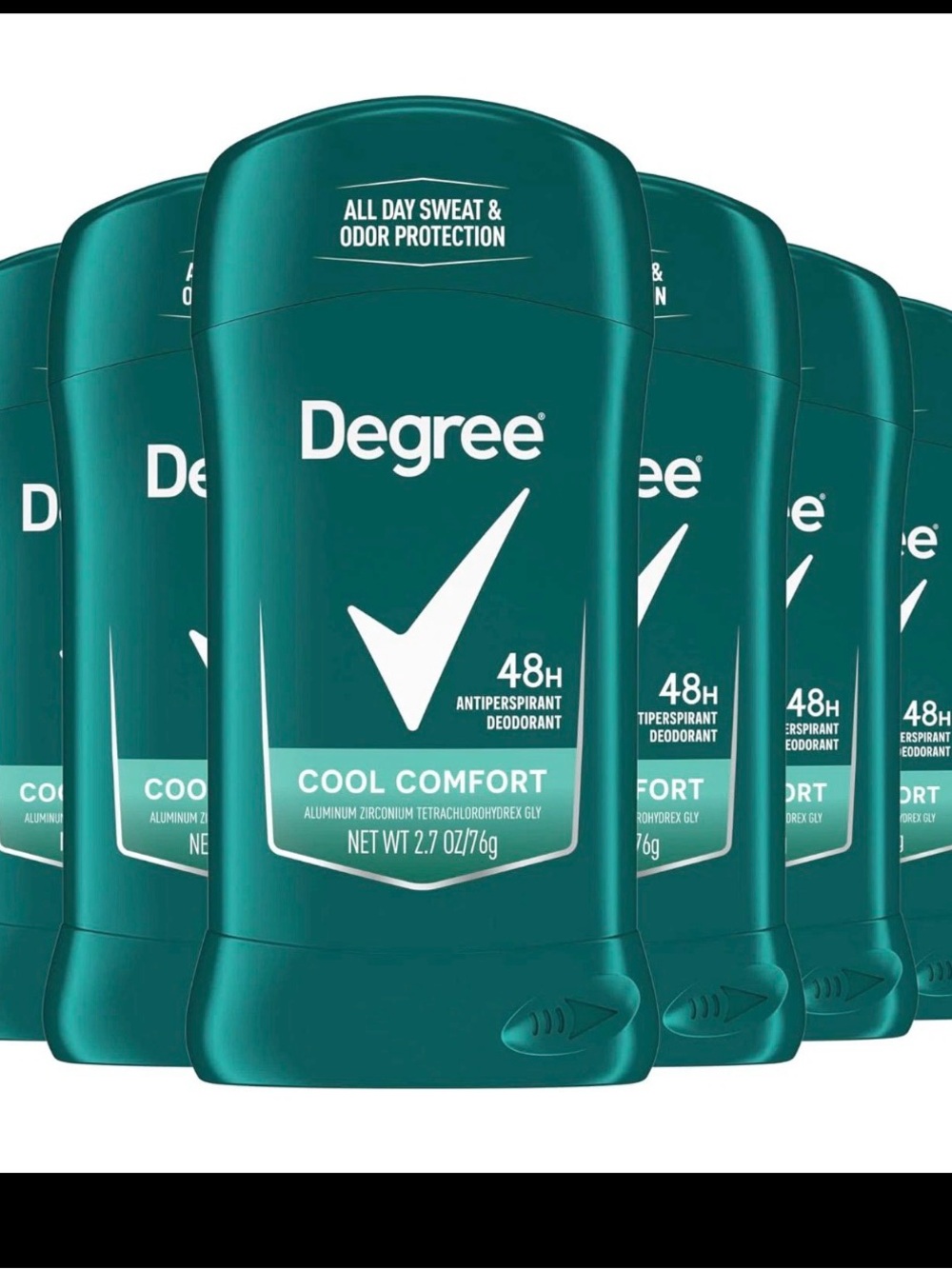 Degree Men Dry Protection Antiperspirant, Cool Comfort, 2.7 Oz., Pack of 6